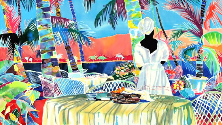 ジェニファー・マークスの絵画作品　タイトルは、ジャクメル・モーニング